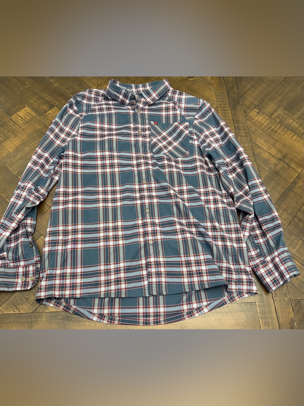 Browning Men's Plaid Button-Down Shirt - Blue, Red, White